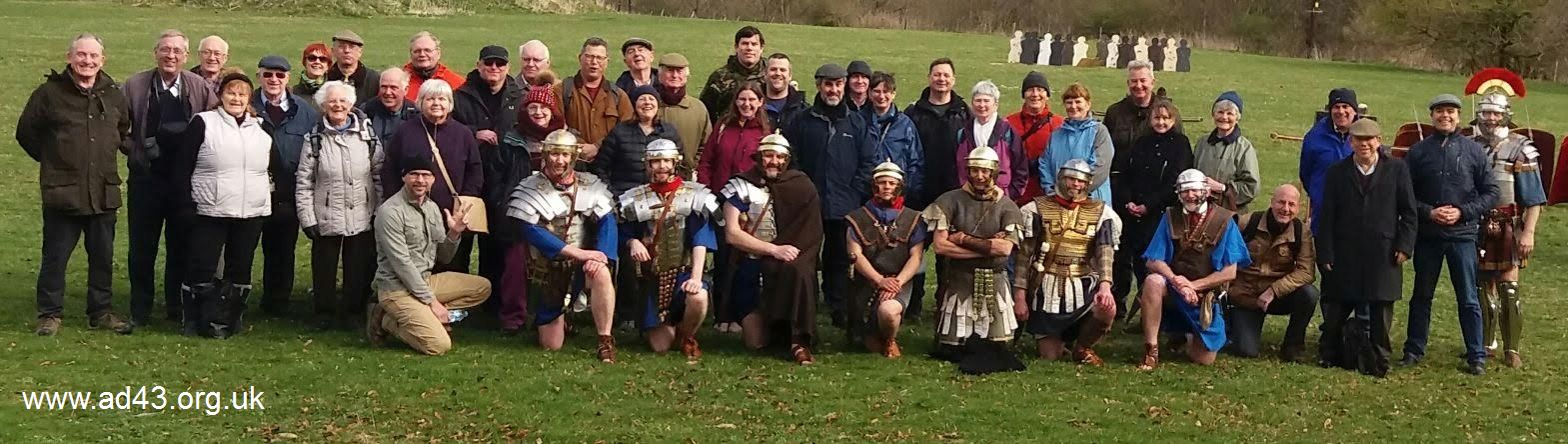 Group photo, Roman Army School and Roman Military Research Society 2019