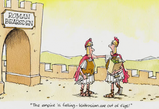 Bearsden cartoon, Empire Falling.