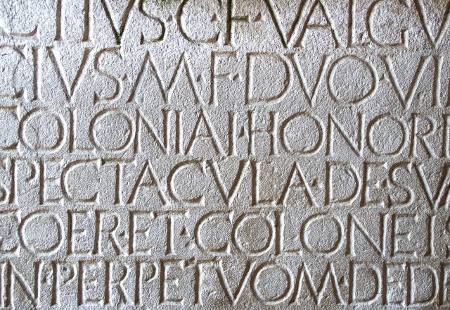 Latin inscription