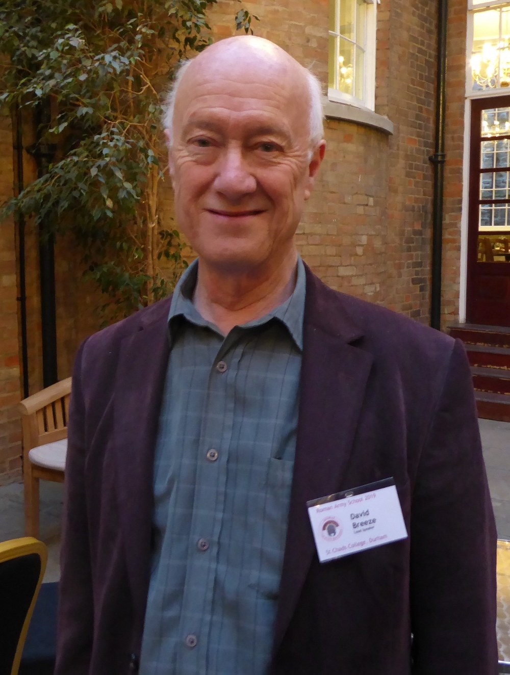 Professor David Breeze speaking at the Roman Army School